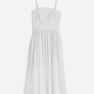 NWT Madewell Poplin Seamed Maxi Dress